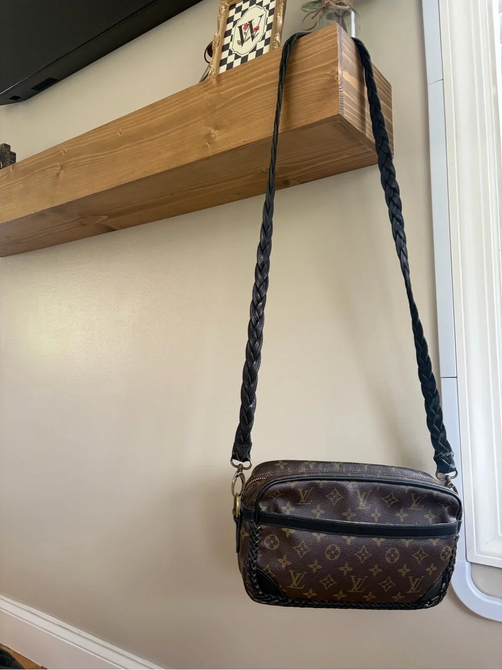 Louis Vuitton Brown & Black Monogram Messenger Bag